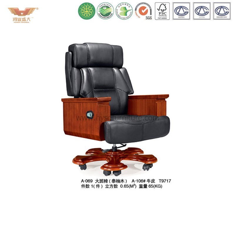 Antique Office Furniture Wooden Executive Chair (A-069)