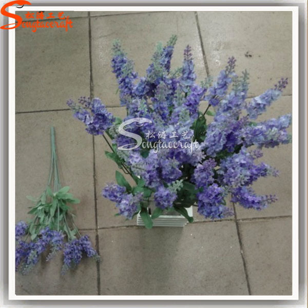 Silk Artificial Lavender Flowers for Home Decoration in Bouquet