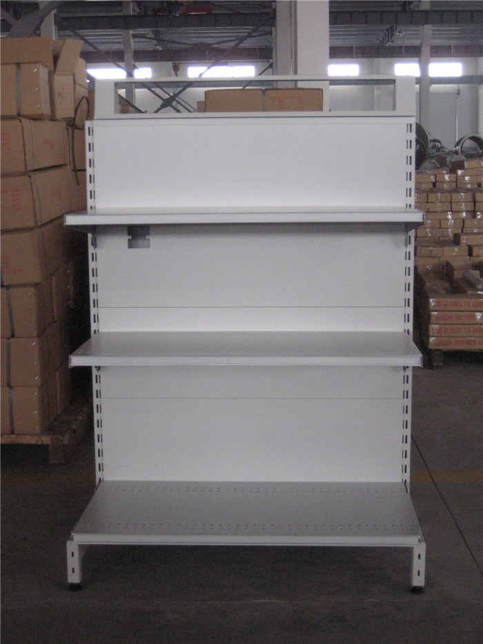 Good Quality Metal Double-Sided Supermarket Shelving