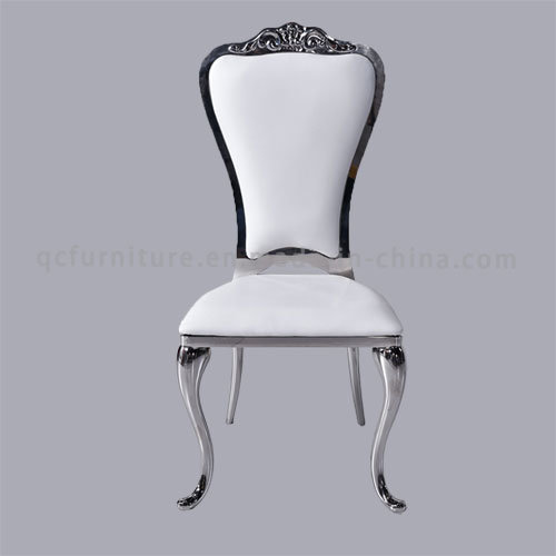 Stainless Steel White Crown Dining Chair for Wedding Wholesale