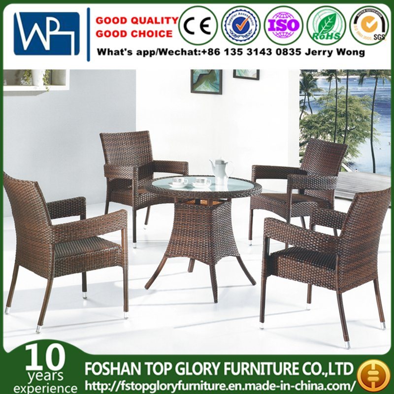 Outdoor Rattan Dining Set Patio Chair Garden Table Garden Furniture (TG-1061)