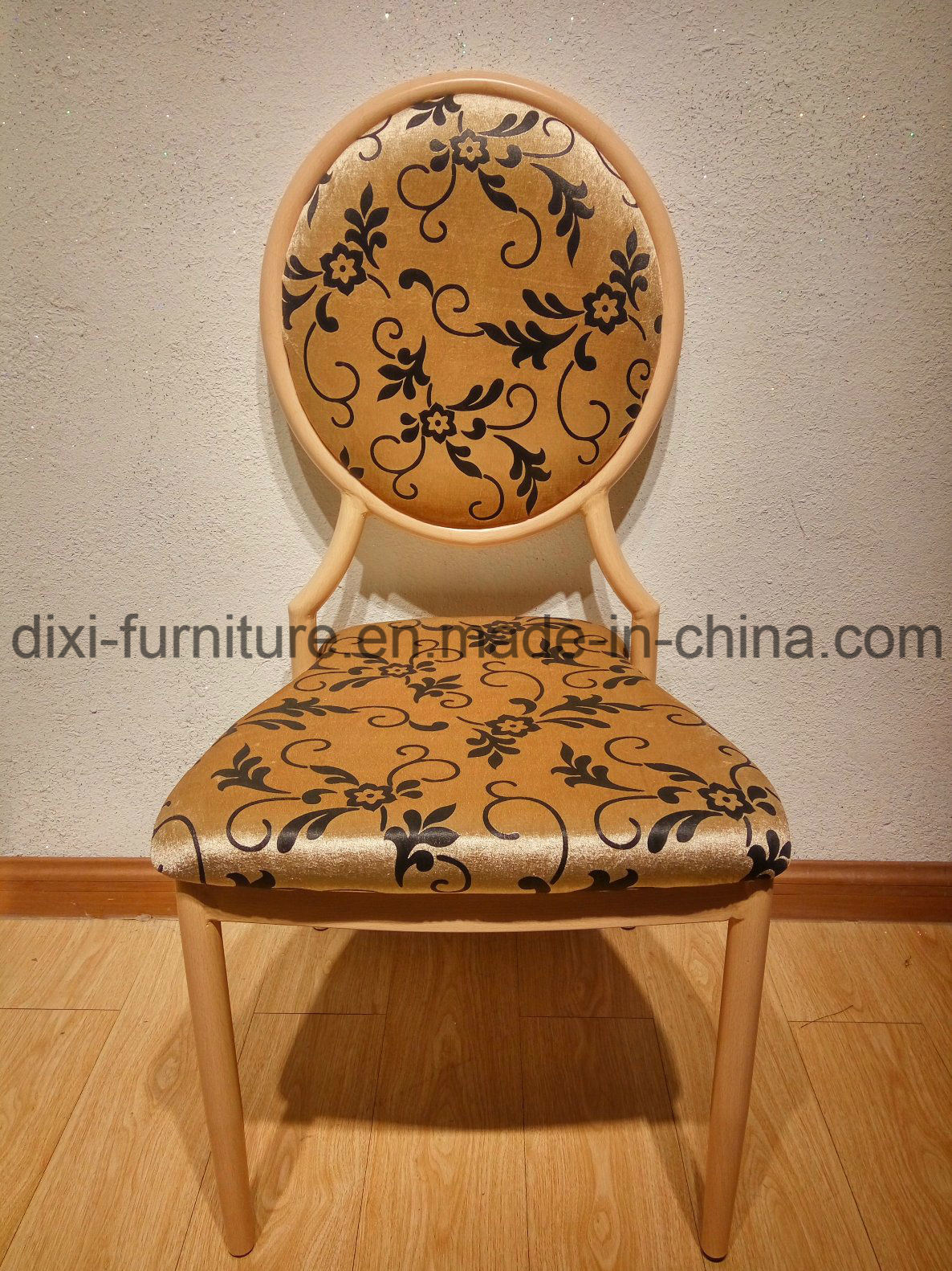 Hot Sale Stackable Metal Imitation Wood Dining Chairs Wholesale Banquet Chairs