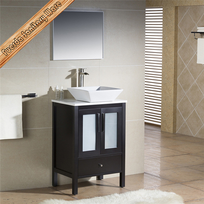 Fed-1180 24 Inch Popular Espresso Modern Bathroom Cabinets Bath Furniture