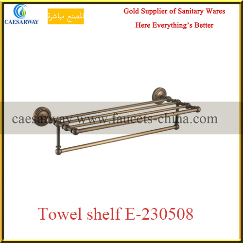 Sanitary Ware Bathroom Accessories Bronze Antique Towel Shelf