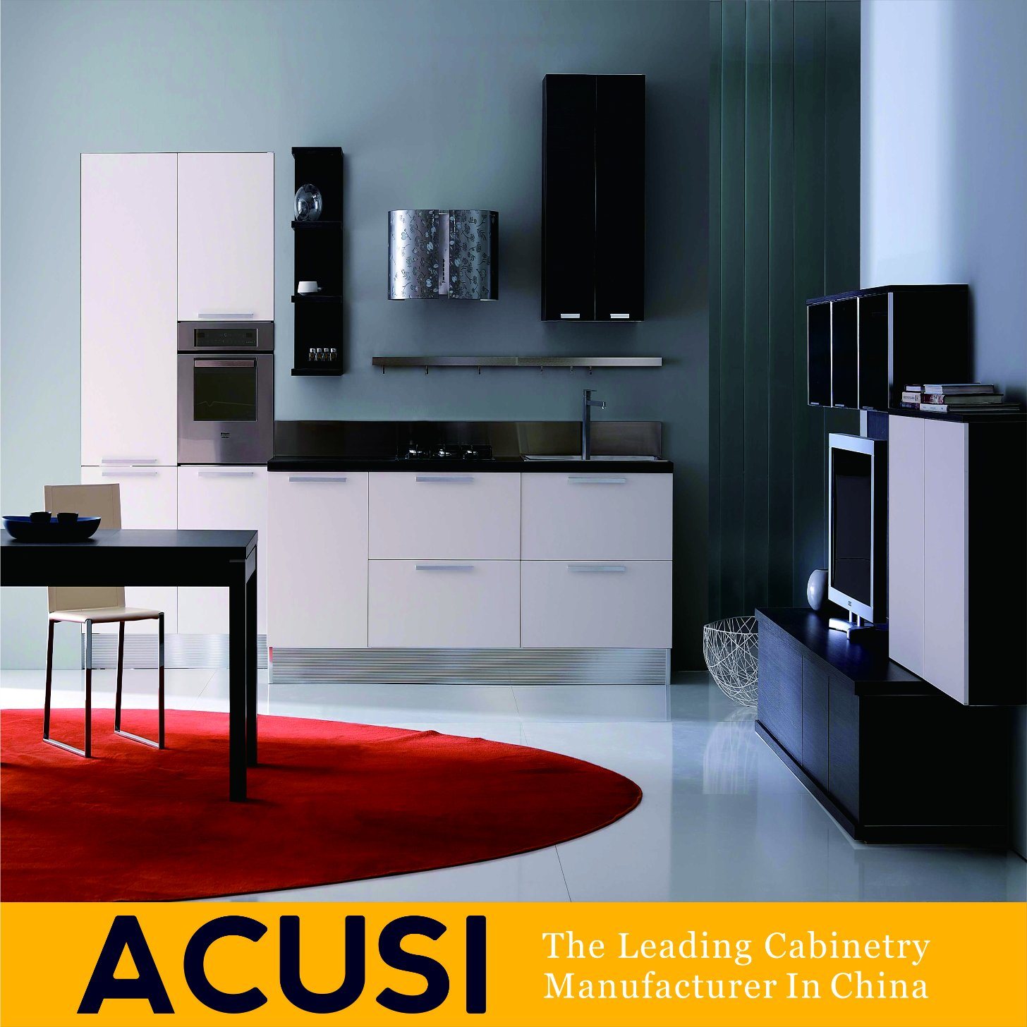 Wholesale Linear Style Modern Lacquer Kitchen Cabinets (ACS2-L50)