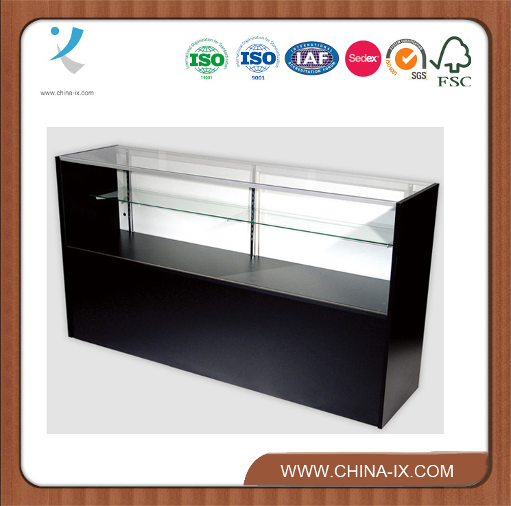 Black Wood Jewelry Display Cabinet for Retail