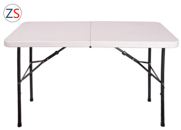 4FT HDPE Plastic Folding Portable Table