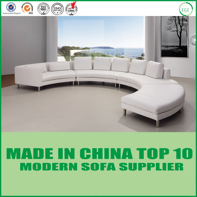 Modern Semi-Circle New Type Leather Leisure Sofa