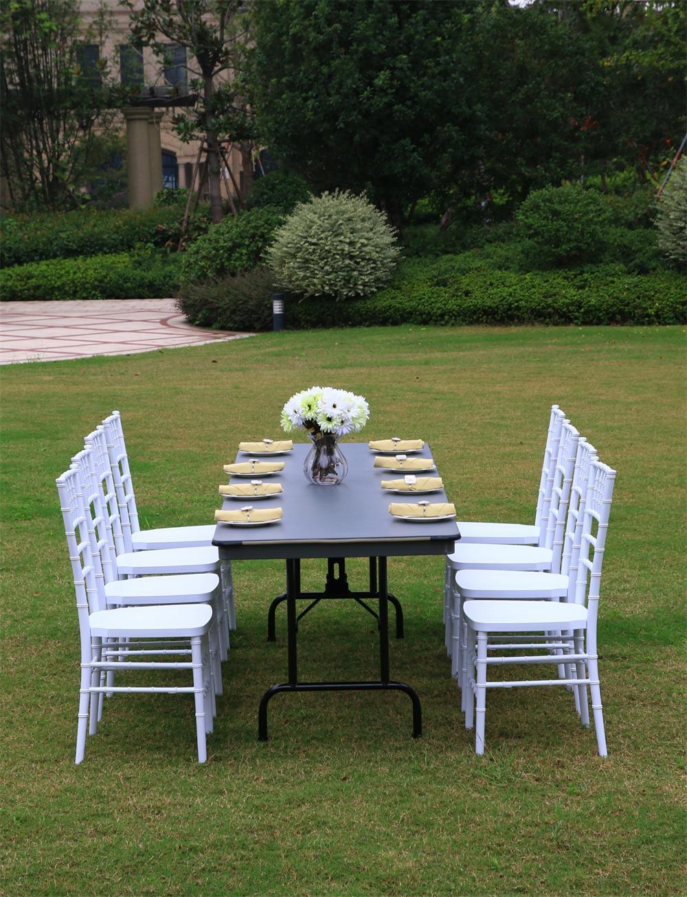 Plastic Resin Chiavari Chair with Steel Core