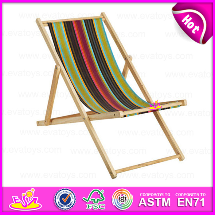 2015 Outdoor Garden Chair Wooden Chair, Latest Cheap Wooden Folding Beach Chair, Hot Selling Wooden Beach Chair W08g033