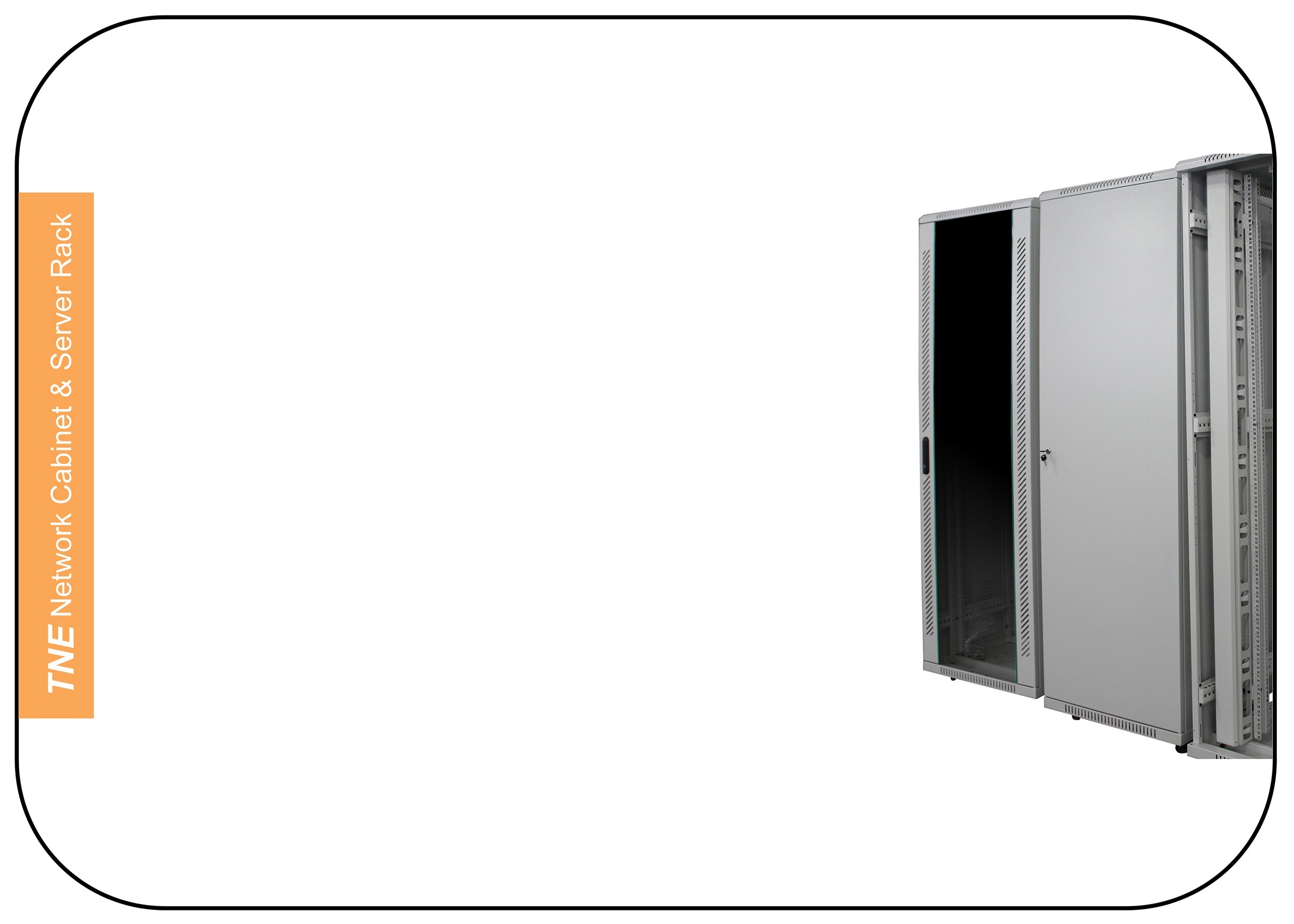 Standard Network Cabinet with Vertical Cable Management