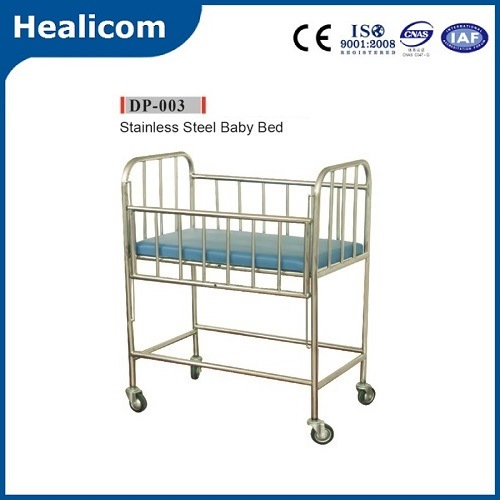 Dp-003 Stainless Steel Child Equipment Hospital Baby Bed