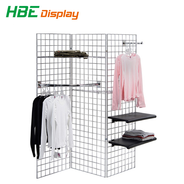 Store Wire Grid Display Rack