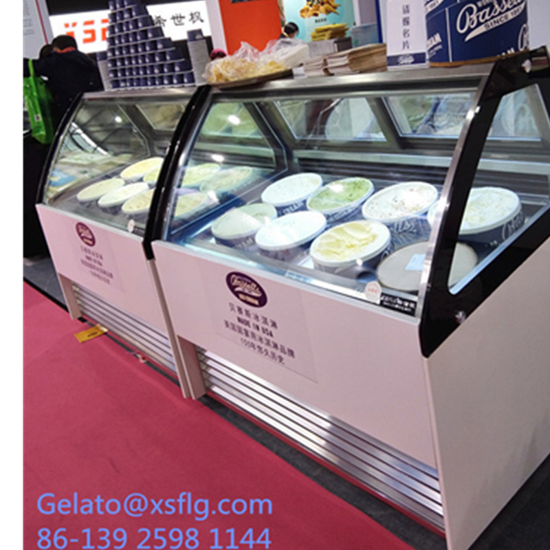 Gelato Ice Cream Display Cabinet