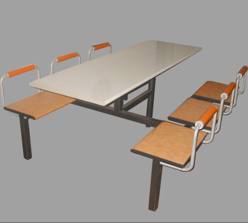 6 People Fast Food Restaurant Table and Chair