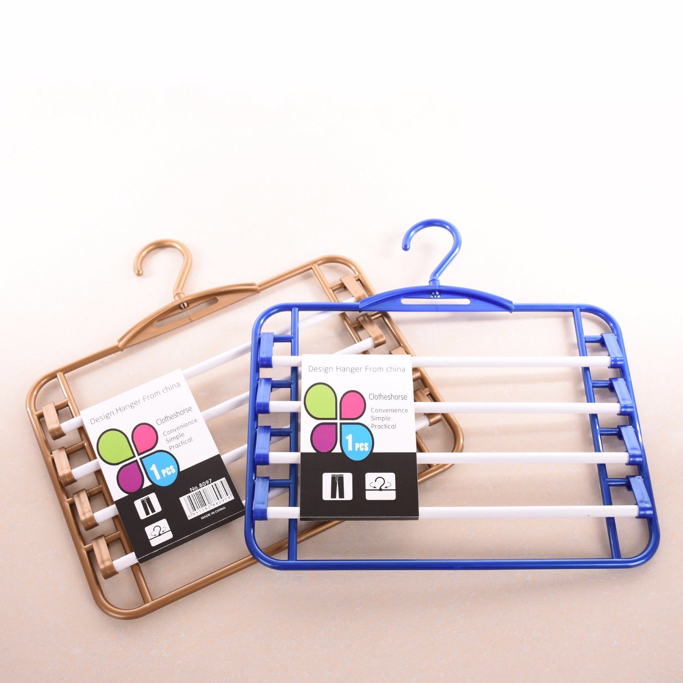 Four Tier New PP Pants Plastic Hanger for Wholesale