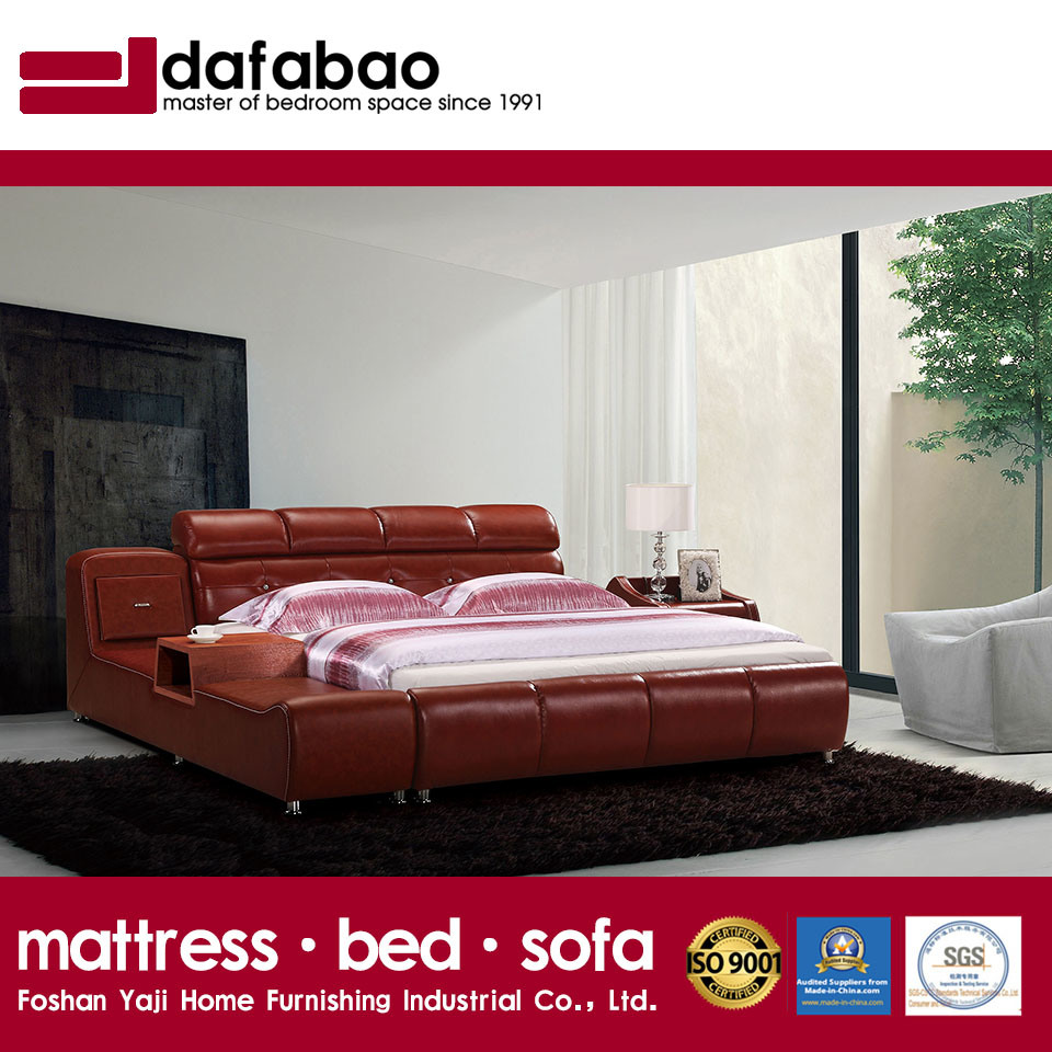 Leather Bed Modern Furniture, Fb8141