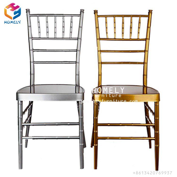 Cheap Wholesale Wedding Hotel Banquet Iron Metal Chiavari Chair