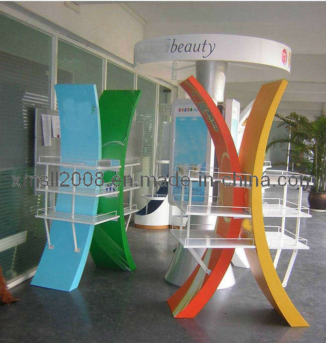 Steel Plastic Shelf for Display (GDS-041)