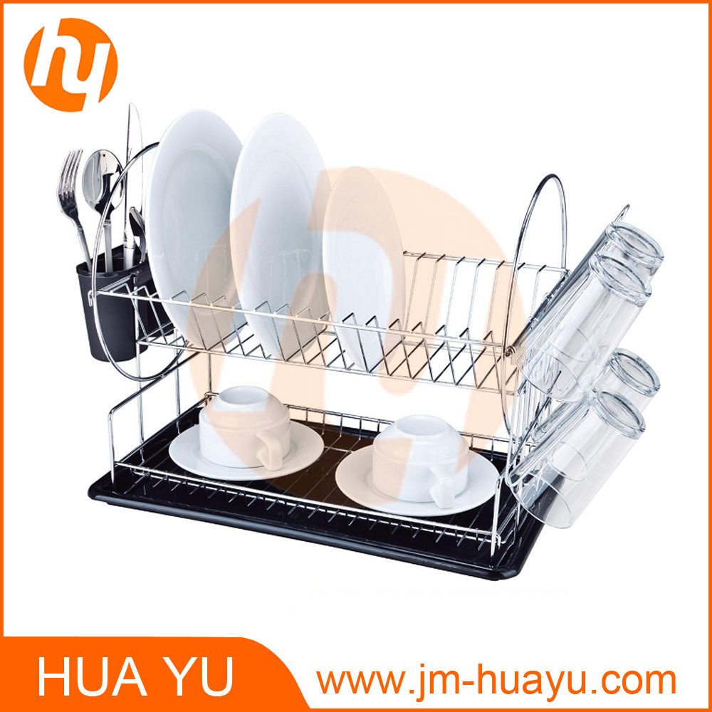 Chrome Plated Wire Shelf Dish Storage Kitchen Rack