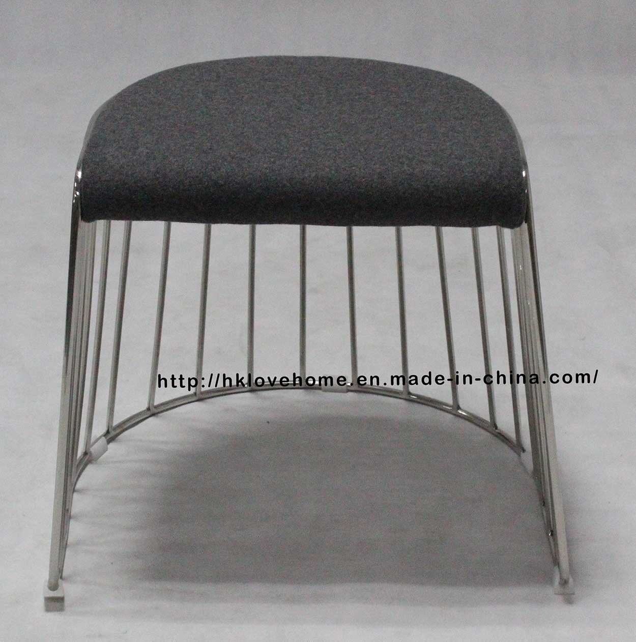 Replica Restaurant Stackable Chrome Gray Wire Dining Bar Stools