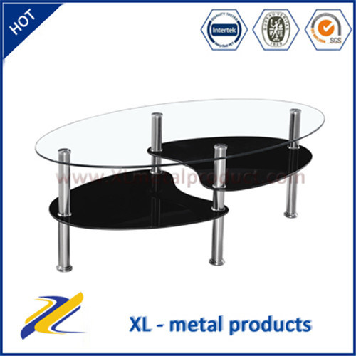 Cheap Glass Top Stainless Steel Coffee Table