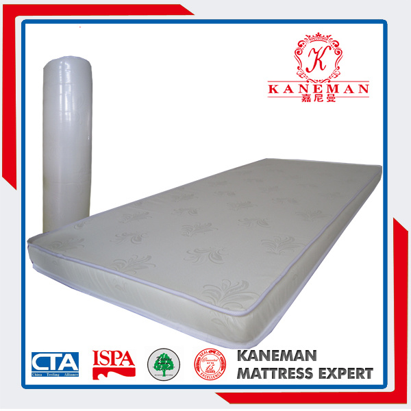 Hot Sell Roll Packing Single Size Foam Mattress