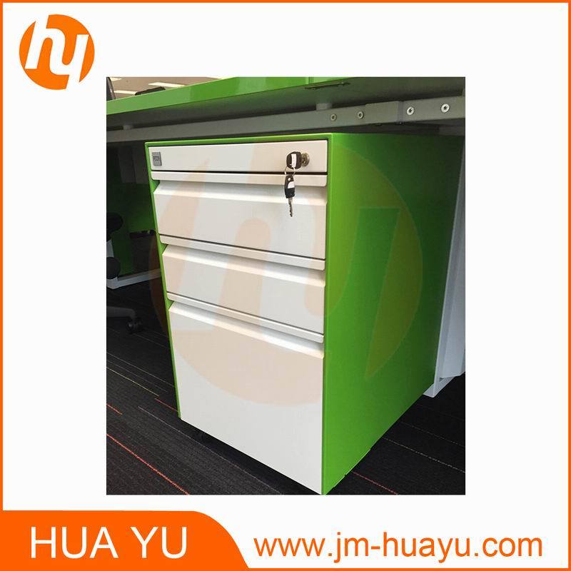 High Quality Mobile Filing Cabinet (white & grass green)