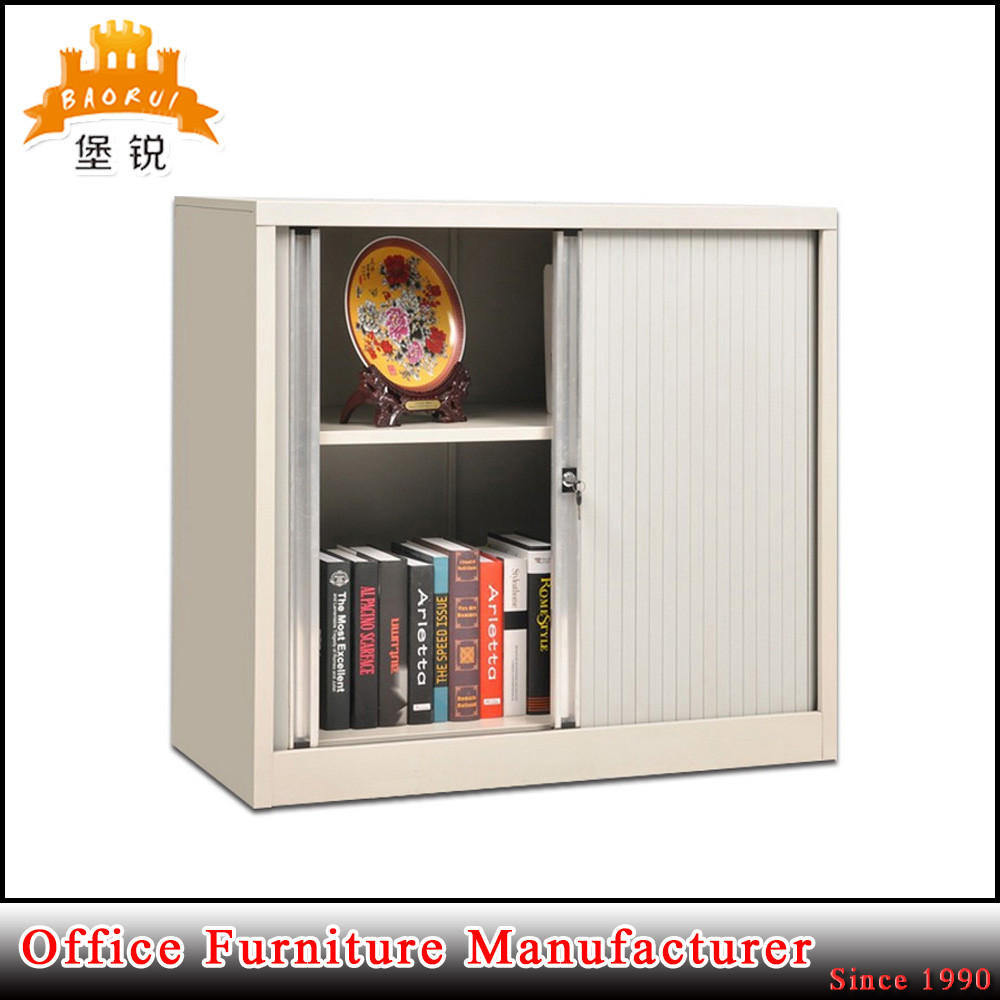 Office Use Adjustable Tambour Door Storage Cabinet