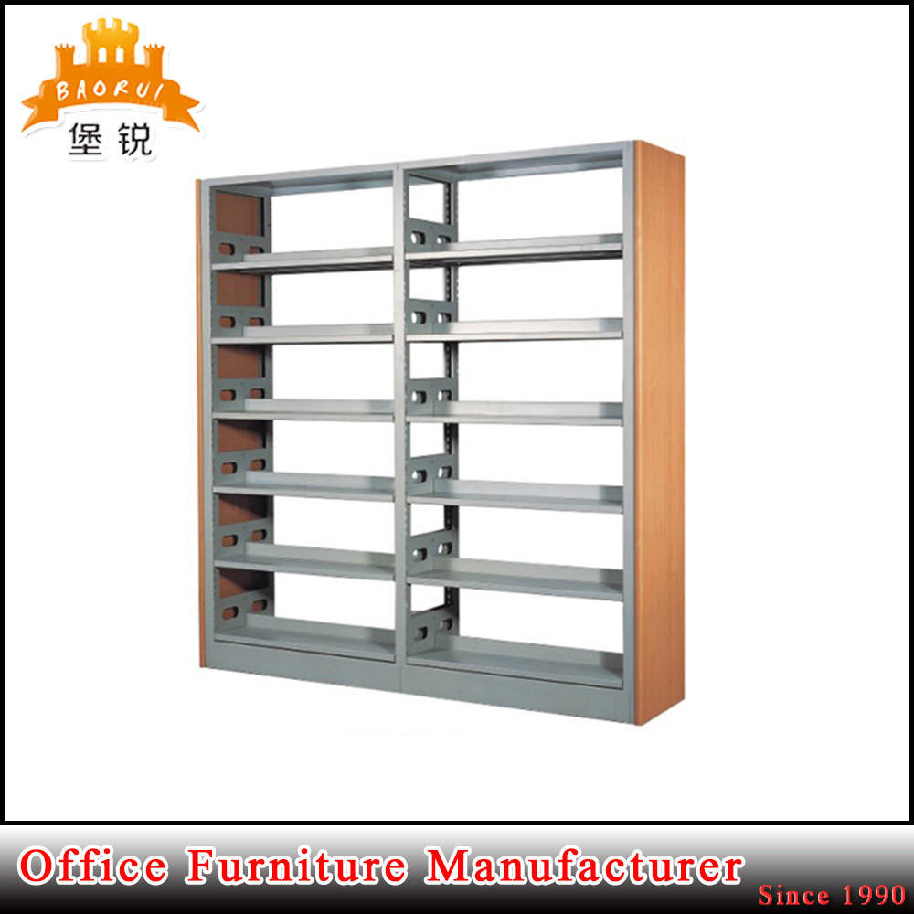 Factory Price Metal Adjustable Double Bookshelf, Good Quality Bookrack