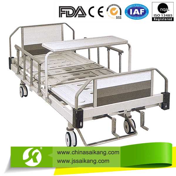 Sk036 Multi-Functions Hospital Manual ICU Iron Bed