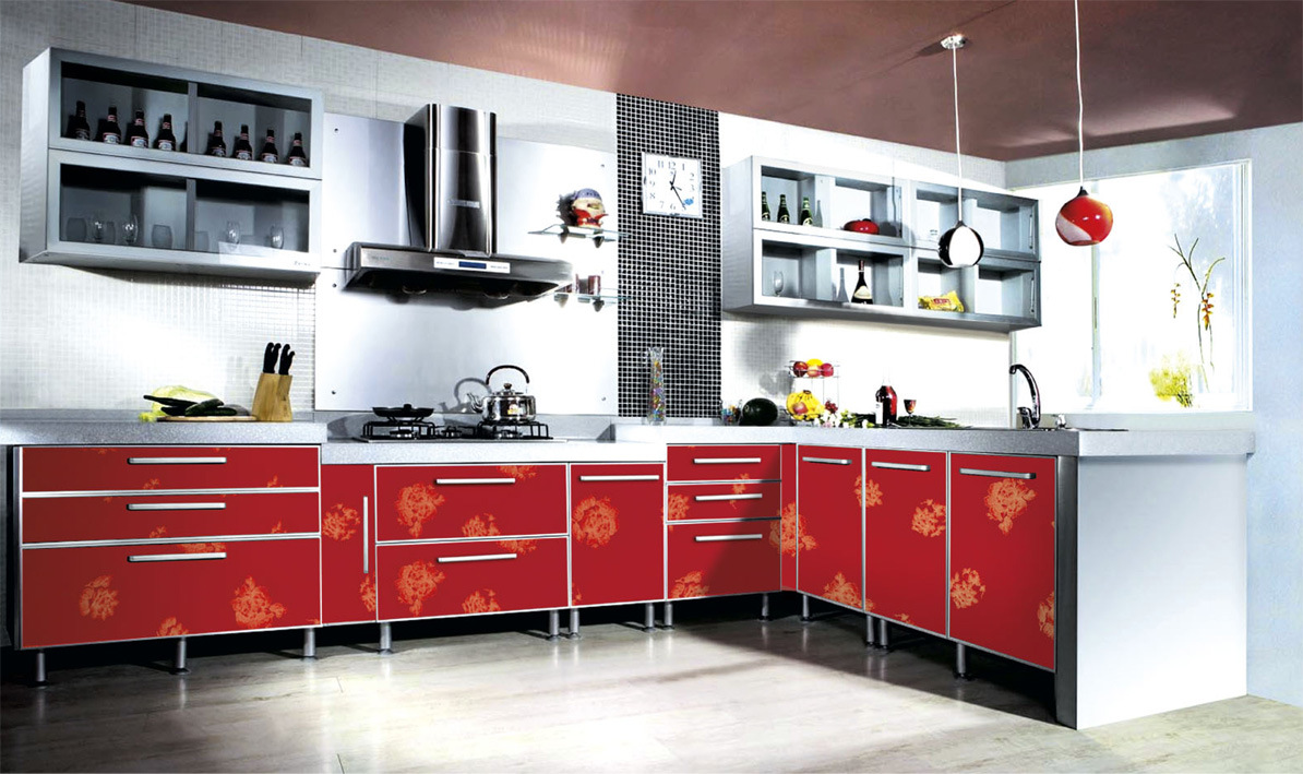 Home Decoration Modern Kitchen Cabinet (ZH-9625)