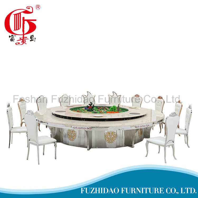 Hot Sales Round Large Metal Operating Rotary Dining Table (FD-007T)