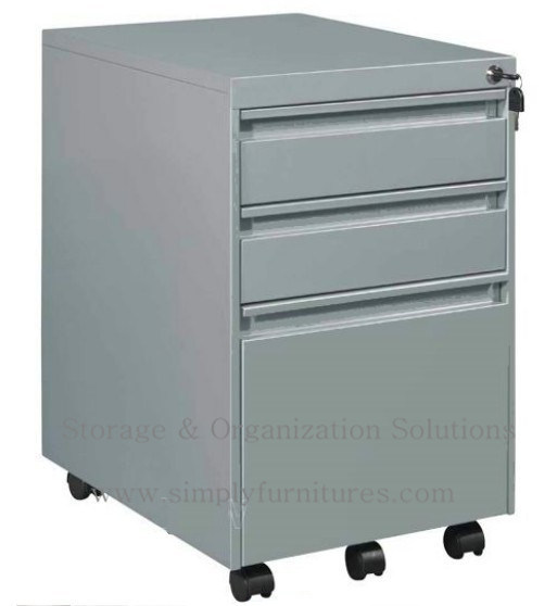 3 Drawer Filing Cabinets on Casters