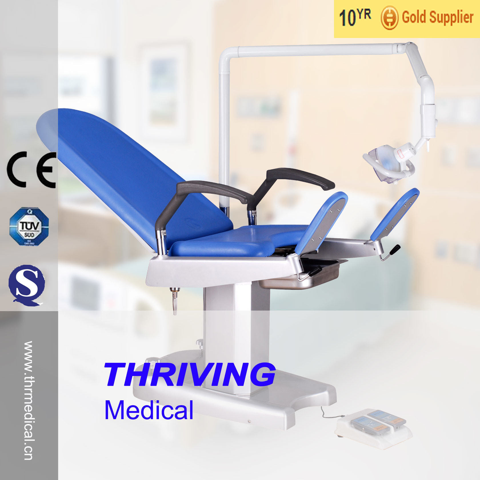 Hospital Electric Gynecological Examination Table