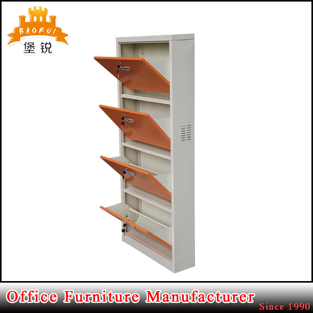 Kd Structure 4 Drawer Shoes Rack Metal Shoe Cabinet