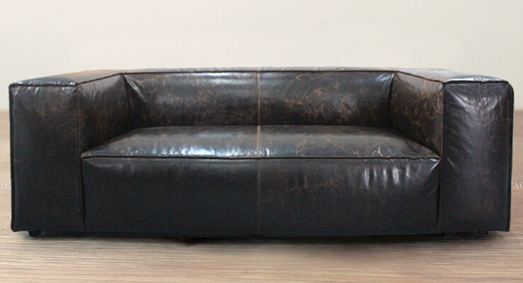 Living Room Sofa, 3-Seater Sofa, Fulham Leather Sofa Yh-309