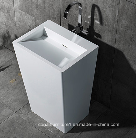 Modern Design Corian Bathroom Standing Basin