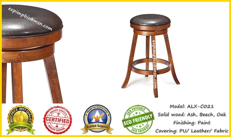 Solid Barstool for Restaurant (ALX-C021)