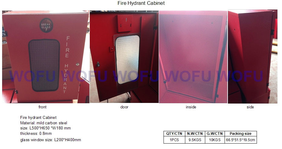 Fire Hydrant Cabinet with Glass Window