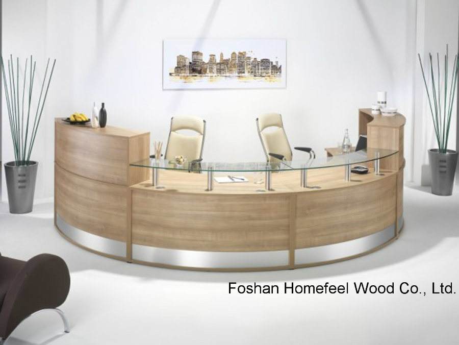 Creative Stylish Office Reception Counter Table (HF-R021)