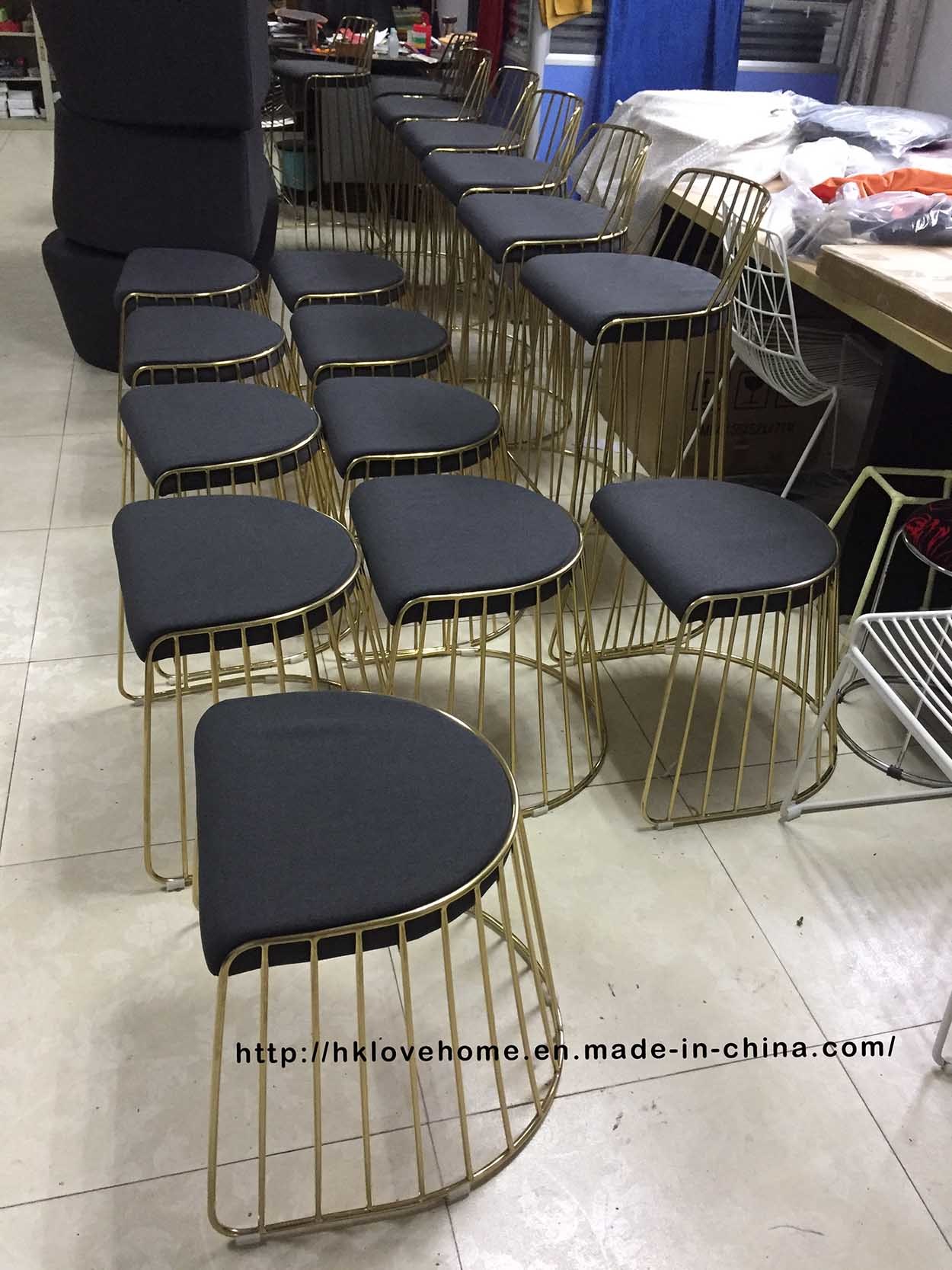 Metal Restaurant Stackable Wire Dining Bar Stools Furniture