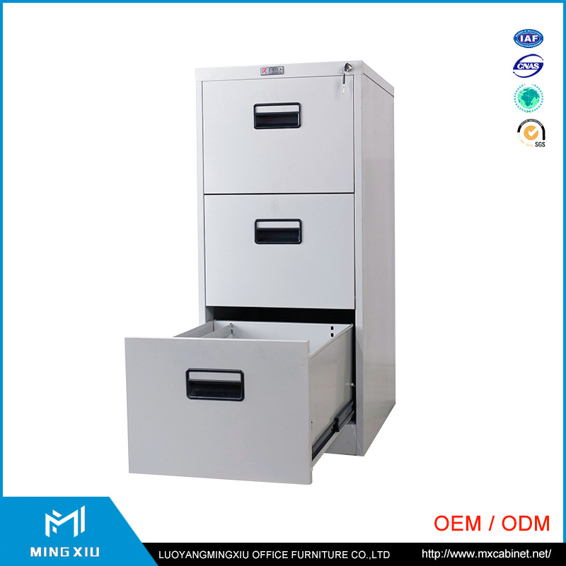 China Supplier Low Price 3 Drawer Vertical File Cabinet / 3 Drawer Metal File Cabinet