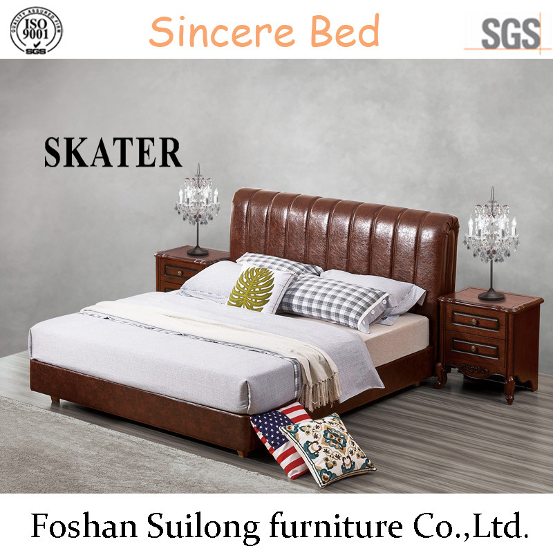B005 American Style Leather Bed