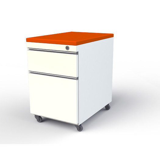 2 Drawer Mobile File Cabinet