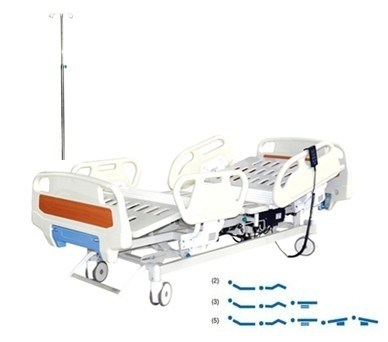 ICU Bed with Back-Rest Lifting, Leg-Rest Lifting, Height Adjustment