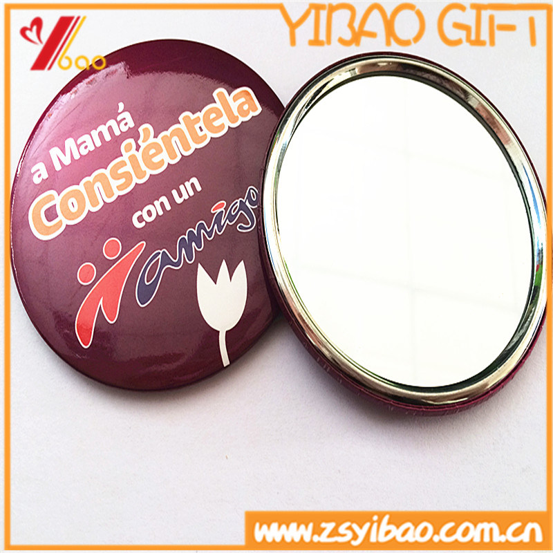 Hot Sell Customizable Exquisite Design Tin Makeup Mirrors