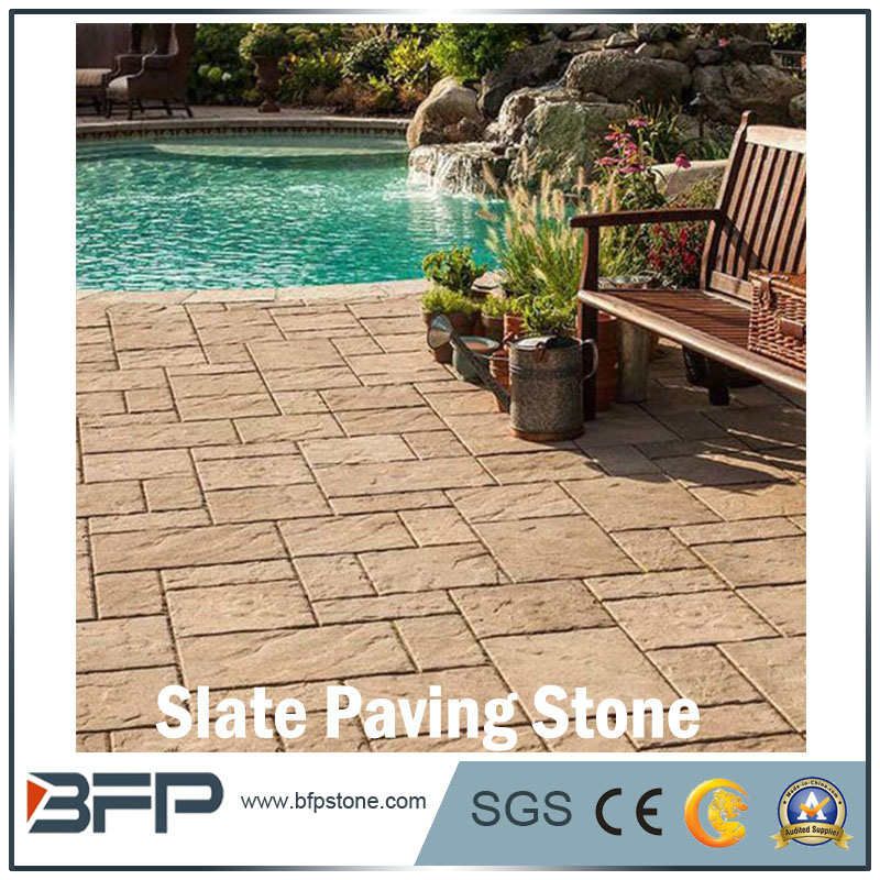 Flamed Natural Slate/Granite/Basalt Paving Stone for Garden / Landscape Project