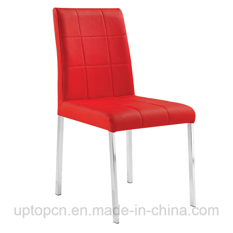 Bestsale Cafe Restaurant Stacking Red Leather Steel Dining Chair (SP-LC247)