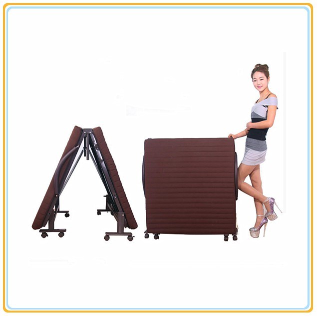 Bedroom Furniture/Metal Folding Bed with Mattress 190*80cm